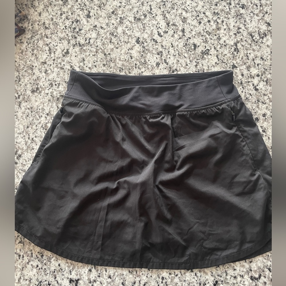 Old Navy StretchTech Running Athletic Skort Black w/Built In Short and Pockets